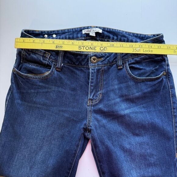 Cabi Classic Straight Leg Jeans, Dark Wash,‎ Size8 - Picture 4 of 7